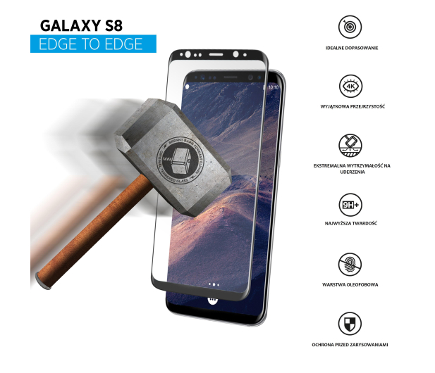 Szkło do SAMSUNG S8 czarne - 1451027 - zdjęcie 2